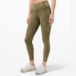 Fast and Free High Rise Tight 25" Ice Dye